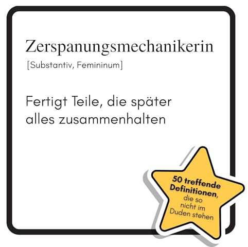 Zerspanungsmechanikerin: Fertigt Teile, die später alles zusammenhalten. Das lustige Geschenkbuch für Mann, Frau, Kollege, Freund zu Geburtstag, Weihnachten