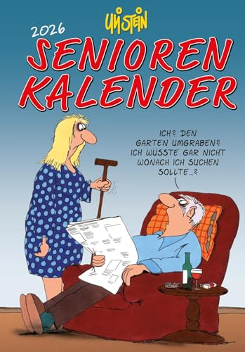 Uli Stein Senioren-Kalender 2026 mit Spiralbindung und Gummiband: Idealer Senioren-Planer für unterwegs