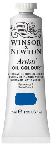 Winsor & Newton 1214667 Artists Ölfarbe - 37ml Tube, Künstler - Ölfarbe mit höchstmöglicher Pigmentierung, höchste Lichtechtheit - Ultramarin (Grünton)