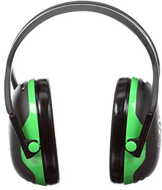 3M - Casque antibruit Peltor Série X - Classe de réduction du bruit : 22 dB - Taille unique - Noir et vert - X1A, 22 dB, noir/vert, 1