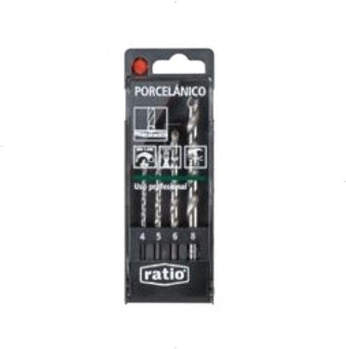 Ratio 1583H4 - Brocas Para Porcelanico Juego 4 Ratio