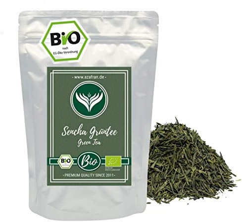 Azafran Grüner Tee - BIO Sencha Uchiyama Grüntee lose geschnitten - Original aus Japan 500g