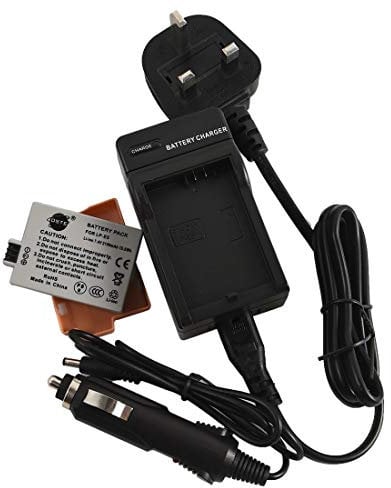 DSTE® LP-E5 Rechargeable Li-ion Battery + DC27U Travel and Car Charger Adapter for Canon EOS 450D 500D 1000D Kiss F X2 X3 Rebel XS XSi T1i Digital Camera