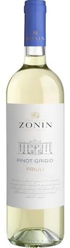 ZONIN Classici Pinot Grigio Friuli DOC - Italian Still White Wine - 100% Pinot Grigio Grapes from Friuli - 75cl / 750ml, 12% ABV