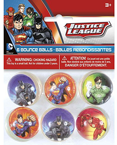 Unique Party Supplies 49978 Party Justice League Bouncing Bälle