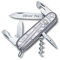 Victorinox Couteau de Poche Spartiate avec Demande Gravure sur Lame I Cadeau pour Hommes Femmes I pour Anniversaire I Suisse Personnalisé avec 12 Fonctions 1.3603 - Argent Tech, 84x23x13mm