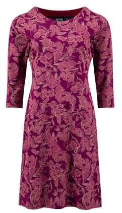 Weird Fish Starshine Printed Jersey Dress Plum Size 20