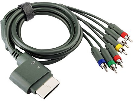 TRADERPLUS 6ft Component HDTV Video & RCA Stereo AV Cable Cord for Microsoft Xbox 360 / Xbox 360 Slim