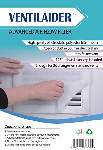 Vent Filter Set 20 x 84 Electrostatic Media + 126 of Tape