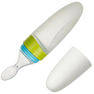 Jzhen Cuchara Biberón Cuchara Dispensadora de Papilla Infantil para Bebe