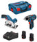 BOSCH Kit 12V B12GSRGKS2bat3a-40 (GSR 12V-15 + GKS 12V-26 + 2 x 3,0 Ah + GAL12V-40 + L-Boxx 136)