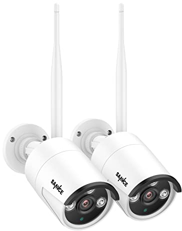 SANNCE WLAN Kamera Set 2 Stück 3MP nur für SANNCE 3MP WLAN Überwachungskamera System