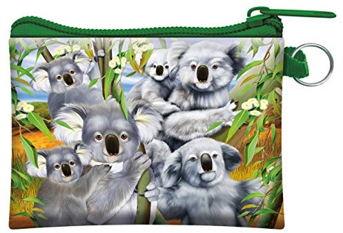Porte-Monnaie 3D LiveLife - Calins de Koala de Deluxebase. Porte-Monnaie et Carte Lenticulaire 3D Koala avec Fermeture éclair sécurisée avec Illustrations sous Licence Artiste renommé Michael Searle