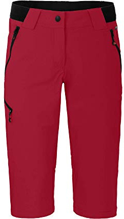 Bergson VIDAA Comfort Capri | Damen 3/4 Wanderhose, leicht, strapazierfähig, Chili Pepper [129], 36 - Damen