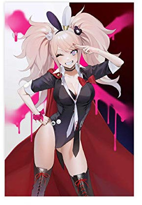Anime Junko Enoshima Danganronpa Leinwand-Poster, Schlafzimmer, Dekoration, Sport, Landschaft, Büro, Raumdekoration, Geschenk, 30 x 45 cm, ohne Rahmen