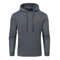 YuKaiChen Pullover Herren Arbeitspullover Waffel-Stoff Fleece Hooded Sweat Sweatshirt Grau L