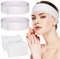 Noverlife 100 STÜCKE Einweg-Spa-Gesichtsstirnbänder, elastisches Stirnband mit verstellbarem Zauberband, Stretch-Vlies-Gesichts-Bandeau, weiches Hautpflege-Stirnband mit praktischem Verschluss