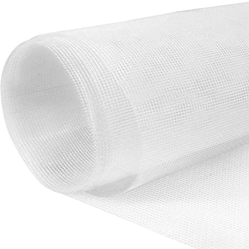 Annhao Rete Zanzariera Finestra, 250x120cm Zanzariera Telo Zanzariera in Fibra di Vetro di Alta qualità Ricambio in Zanzariera Rotolo, Ricambio Zanzariera per finestre Porte, Bianco