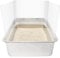YOILES 3PCS Cat Litter Box Pee Shields,Transparent Easy Clean Splash Guard for Open Top Litter Pan 14.5×11.5in- Litter Box Not Included(3PC)