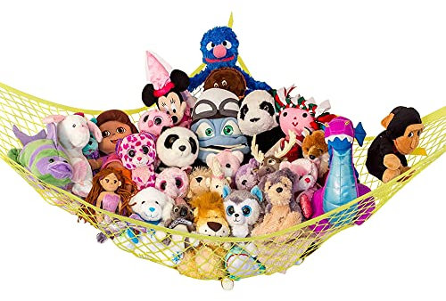 Lilly's Love Teddy Hammock - Toy Storage for Soft Stuffed Animals - (Yellow)