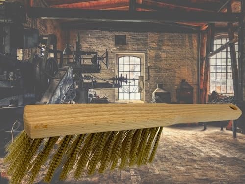 MAAJ Messing HANDFEGER SCHMAL HOLZGRIFF - DRAHTFEGER - PLASTIKFREI - Made IN Germany