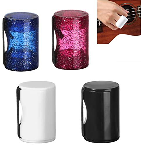 CCeCCe 4 Pack Finger Shaker Rhythm Hammer Egg Shaker Plastic Music Finger Ring w/Ajustable Strap Sand Bell Shot for Guitar Ukulele Mandolin Banjo Cajon Percussion Musical Instruments Tool Accessories