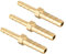 QUARKZMAN Raccordi in Ottone 8mm a 6mm Dia Raccordo Dritto Barb Tubo Flessibile Riduttore Dritto Connettore Adattatore per Tubo Flessibile Collegamento Giardino [3 Pezzi, Tono Oro]