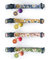 Cognatio Katzenhalsbänder mit Schnellverschluss, florales Muster, Kätzchenhalsbänder mit abnehmbarer Glocke, verstellbar 20-30 cm, 4 Stück (Lila+Orange+Rosa+Grün)