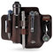 Sayram ST1/ST2 Fodero in Pelle Multiutensile con Portachiavi, Fodero per Coltello Organizer per Cintura EDC per Leatherman Strumenti, Torcia Elettrica, Organizer per Borsa EDC per Uomo