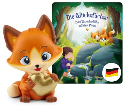 tonies Hörfiguren für Toniebox, Die Glücksfüchse – Zwei Wunscherfüller auf leisen Pfoten, Hörspiel für Kinder ab 4 Jahren, Spielzeit ca. 50 Minuten