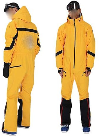 Herren-Winter-Einteiler-Skianzug Outdoor-Snowboard-Anzug Overalls winddicht wasserdicht Ski-Set Overall Schneehose color 04 L