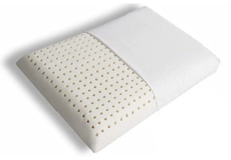 Bio-Latexkissen Queen Size - Bio-Kissen für Seitenschläfer und Rückenschläfer, Latexschaumkissen gegen Nacken- und Schulterschmerzen, Queen Kissen Seitenschläfer 60×40×6cm