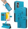 SRISHP Cover per Xiaomi 12 Lite, Magnetica Cover a Libro con Slot per Schede, Custodia in PU Pelle Portafoglio per Xiaomi 12 Lite, Blu