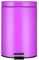 QINGANGS Poubelle Ronde, Poubelle À Pédale De Couleur Unie Domestique Violet Orange 12 Litres Poubelle De Cuisine Poubelle Intérieure/Extérieure,Violet,12L