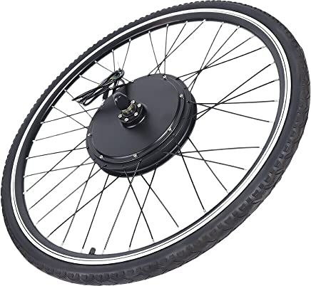 28 36V 500W E-Bike Umbausatz für Vorderrad Elektrofahrrad Frontmotor Conversion Kit für 28 Zoll Scheibenbremse V-Brake Hinterrad Bike