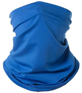 Wambere 1 Stück Multifunktionstuch Schlauchschal Sonnenschutz Loop Schal Gesichtsmaske Winddicht Bandana Halstuch Eisseidenschal für Outdoor Aktivitäten Reiten Radfahren Motorrad,Königsblau