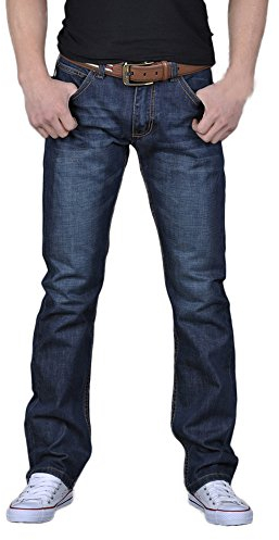 Pantalon Homme Jeans, Pantalon De Travail Homme Stretch,Pantalon DéContracté Homme Coupe Droite DéTresse Polyvalent Pantalons Tendance De La Mode RéGulier Vintage Jean d'Été pour Business Affaires
