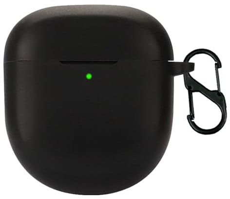 Silikon Hülle für Bose QuietComfort Earbuds II/QuietComfort Ultra Bluetooth Kopfhörer, Schutzhülle Case Cover für Bose QuietComfort Earbuds II (Black)