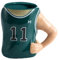 Copa de la camiseta de baloncesto, taza de café de la camiseta de baloncesto - Divertida taza de cerámica - Novedad taza de café con tapa para fanáticos del baloncesto mujeres, hombres, divertidas