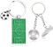 KOQAIIZ Porte-Clés Football, 2 Pièces Sport 3D Keychain, Porte-Clés Football, Porte-Clés Fan, Pour Les Joueurs De Football