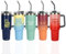 FISURA – Botella de agua térmica 1,2 litros “Better late”. Botella térmica rosa. Botella de acero inoxidable. Sin BPA. 24 horas frío / 12 horas calor. Con pajita incluida. 9,8 cm x 27,8 cm