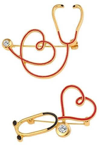 SOIMISS 6stücke Herzform Broschen Aus Legierung Kreative Anstecknadeln Für Ärzte Und Pflegekräfte Als Kostümzubehör Langlebig Und Stilvoll Für Besondere Anlässe Und