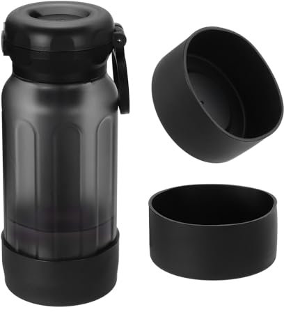 PATIKIL Funda de Silicona para Botella de Agua de 32 oz 40 oz, 2 Pcs Fundas Protectoras Antideslizantes para la Base de Botellas de Agua, Accesorios para Botellas de Agua, Negro
