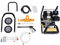 idropulitrice, idropulitrice professionale a benzina, 7,5 CV, idropulitrice, per auto, terrazzo, 2200 PSI con set di 5 ugelli e pistola a spruzzo per pavimenti, impianti veicoli