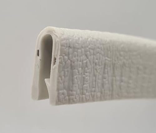 Kantenschutzprofil Kantenschutz Keder Profil Klemmprofil Gummi Blech PVC Klemmbereich 3,0-4,5 mm, weiß
