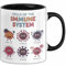 Biologe Tasse Geschenk Zellen Des Immunsystems Geschenkidee (Schwarz)