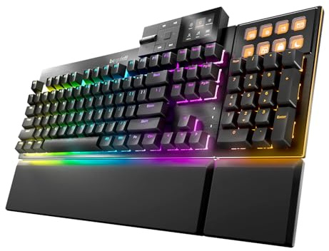 be quiet! BT001US Mechanische Tastatur mit dunkler Montage | Linear | Hot-Swap-fähige leise geschmierte Schalter | abnehmbares Ziffernblock und Multimedia-Dockingstation | ARGB-Tasten