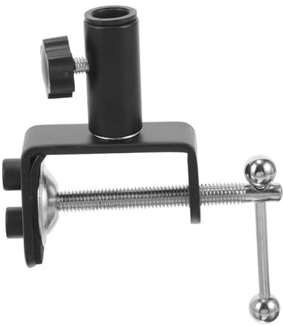 Garneck Tischklemme Für Mikrofon Schreibtischhalterung Aus Kunststoff Und Metall Stabiles Doppeltes Anti-rutsch-design Einfache Installation Mit Verstellbarem Basisknopf Kompatibel Mit Ver