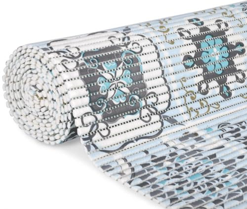 MERCURY TEXTIL- Alfombrilla Antideslizante de Goma Eva Protección de Cajones, Estantes Anchura de 65cm, Alfombrilla Impermeable para Baño, Tapete, Fregadero y Cocina (500x65cm, Mosaico)