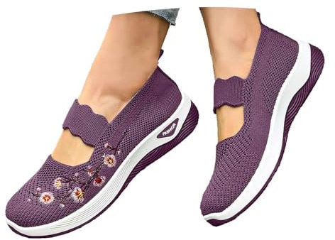 Chaussure Femme Confortable Et Elegante, Confort Chic Et Elegant Orthopédiques Mules Pieds Larges Et Nu-Pieds Tennis Compensées, Demi Semelles Chaussures, Noir Escarpin